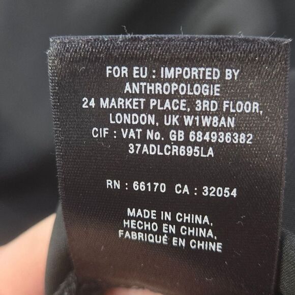 HD In Paris skirt white lace layered, black band at waist hidden back zipper L - Picture 10 of 12